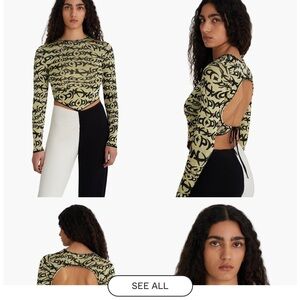 Paloma wool Stylish Green Patterned Top